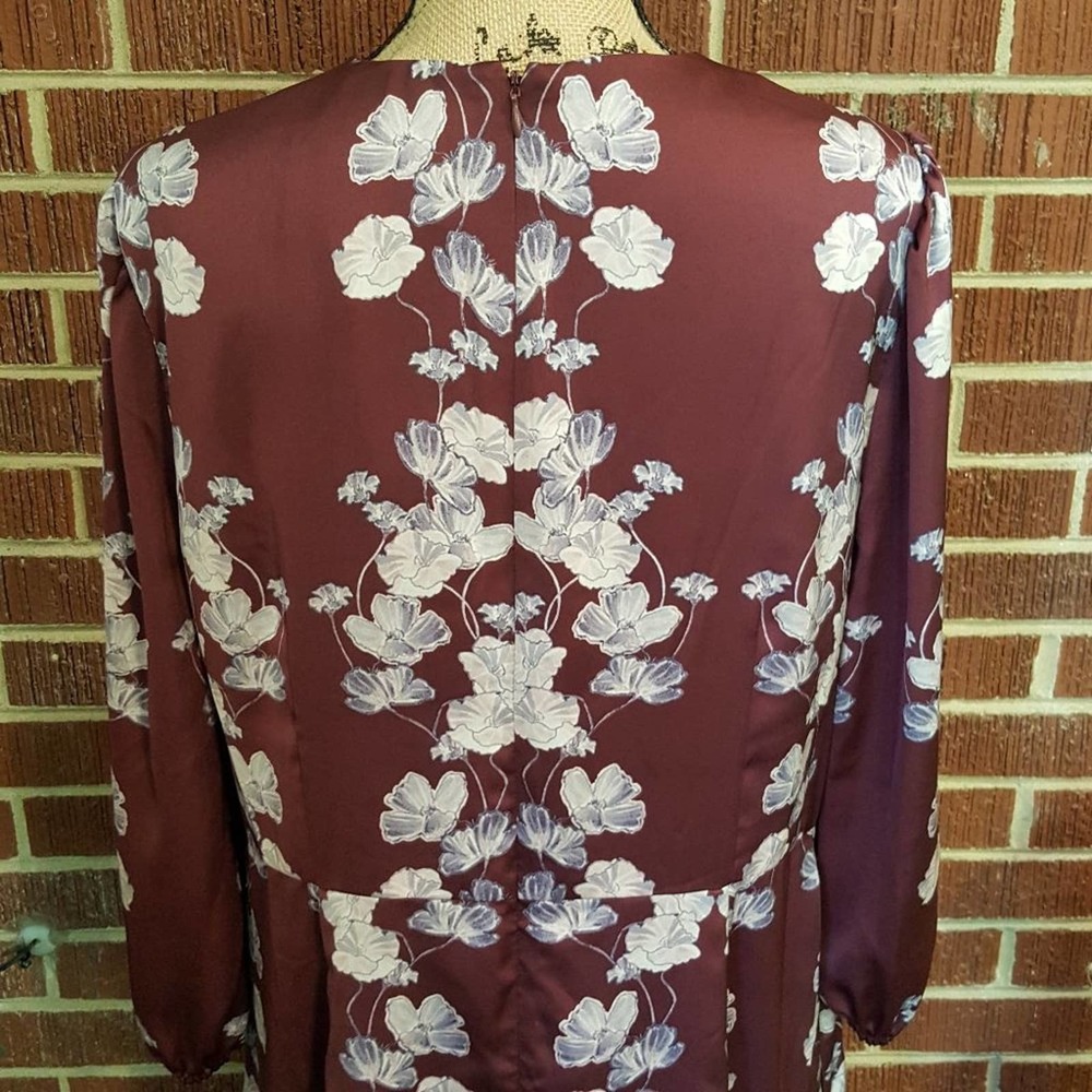 Anthropologie Gal Meets Glam Adelaide Empire Waist Floral Midi Dress 16 NWT - Picture 8 of 12
